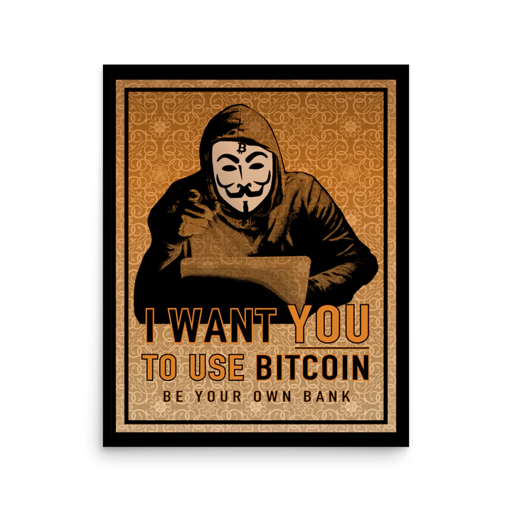 Bitcoin Awareness Artwork by Lucho Poletti